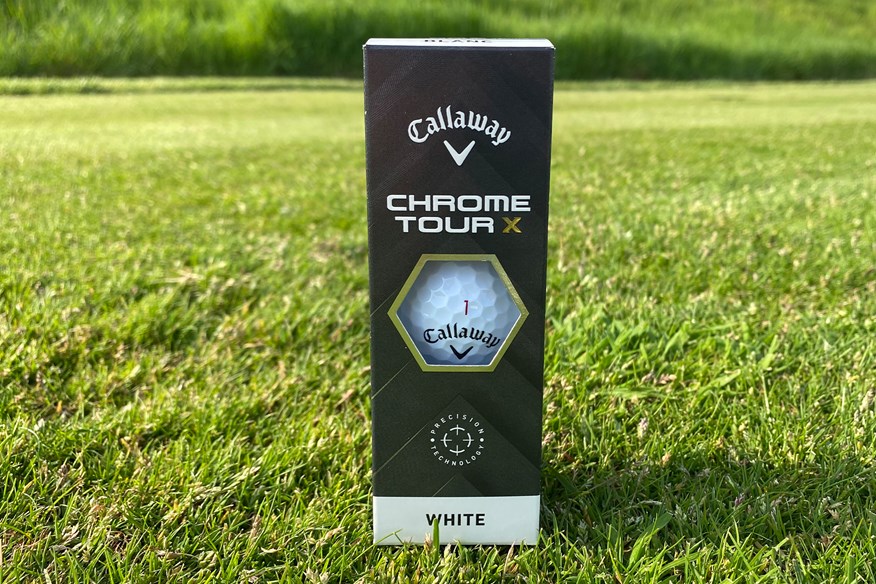 Callaway Chrome Tour X golf balls sleeve
