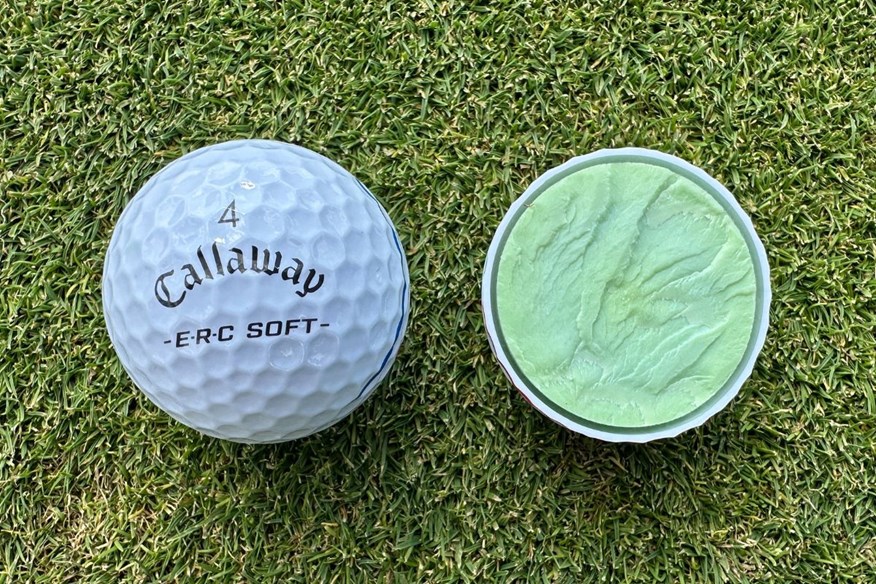 Callaway ERC Soft golf ball cut through