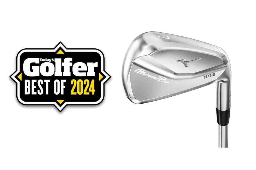 The Mizuno Pro 245 iron with a Today"s Golfer Best of 2024 badge.