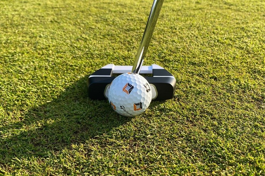 The Odyssey Ai-One Square 2 Square Jailbird putter produces a fantastic roll