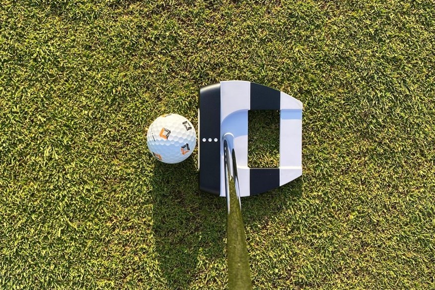 The Odyssey Ai-One Square 2 Square Jailbird putter is great for alignment